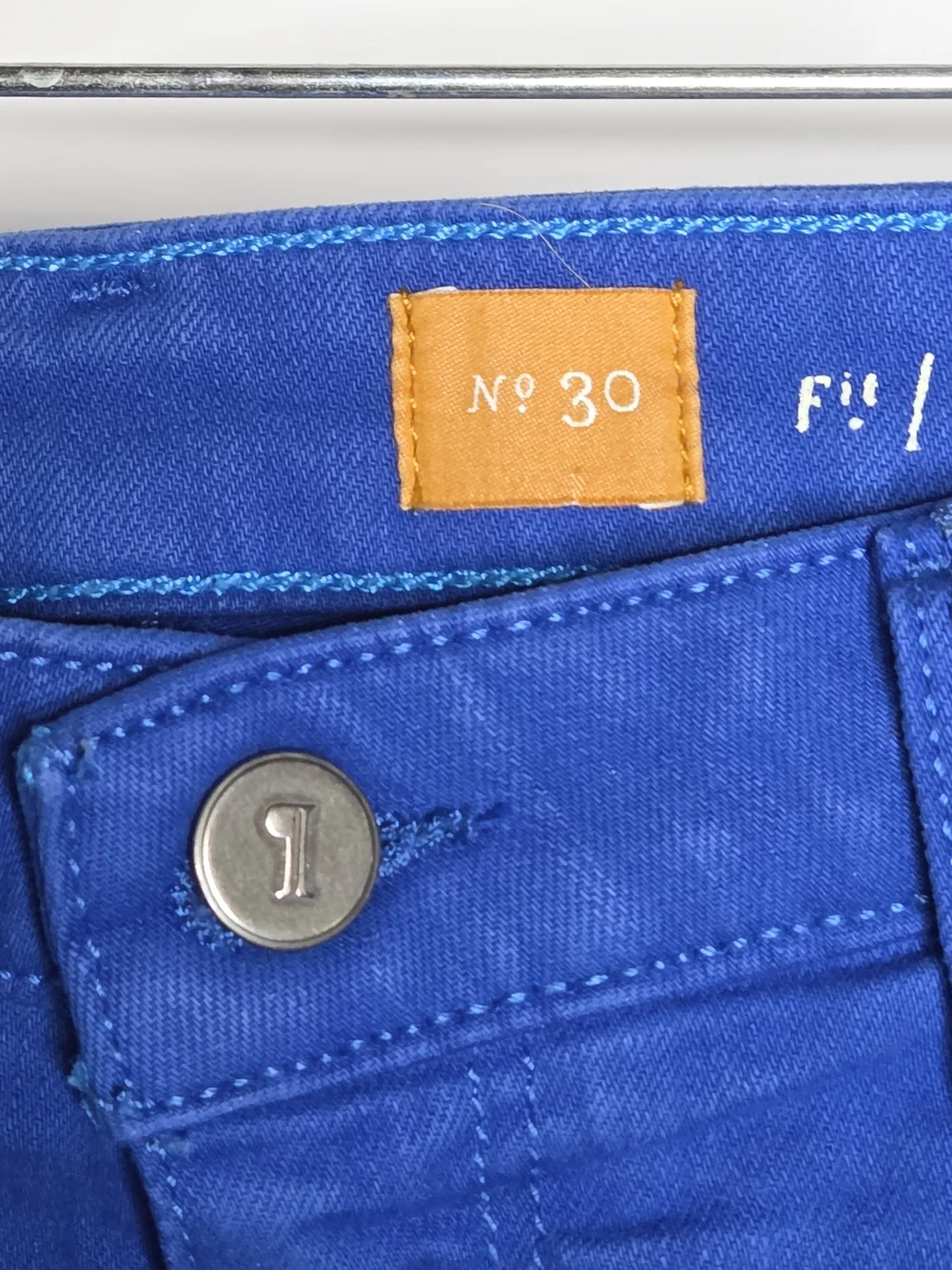 Pilcro and the Letterpress Royal Blue Denim Shorts - Picture 4 of 7
